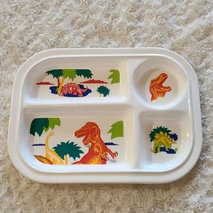 Vintage Sanrio Dinosaur Sectional Plate
